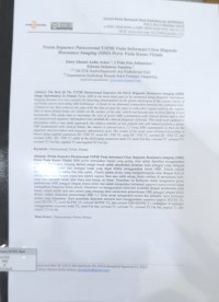 Peran Sequence Paracoronal T2FSE pada Informasi Citra Magnetic Resonance Imaging (MRI) Pelvis pada Kasus Fistula