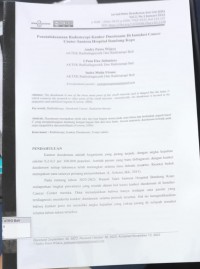 Penatalaksanaan Radioterapi Kanker Duodenum di Instalasi Cancer Center Santosa Hospital Bandung Kopo