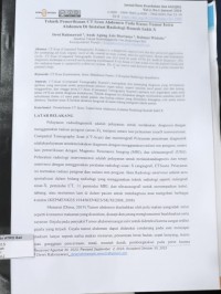 Teknik Pemeriksaan CT Scan Abdomen pada Kasus Tumor Intra Abdomen di Instalasi Radiologi Rumah Sakit X