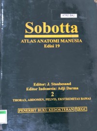 Sobotta : Atlas Anatomi Manusia Edisi 19 Vol. 2