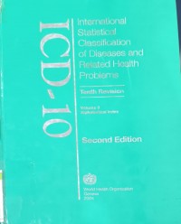 International Statistical Classification of Diseases and Related Health Problem 10th revision, vol. 3 2nd edition
