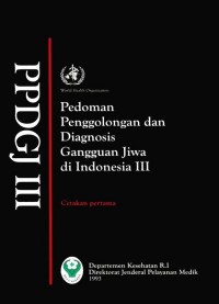 Pedoman Penggolongan dan Diagnosis Gangguan Jiwa di Indonesia III